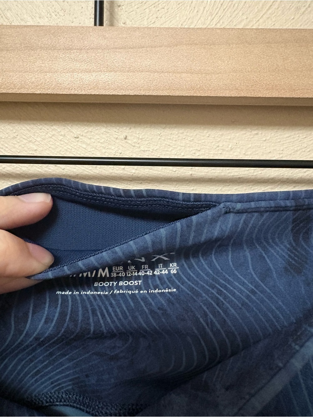 SPANX Booty Boost 7/8 Leggings Ebb & Flow Midnight Navy Size Medium NWT New - Picture 11 of 16